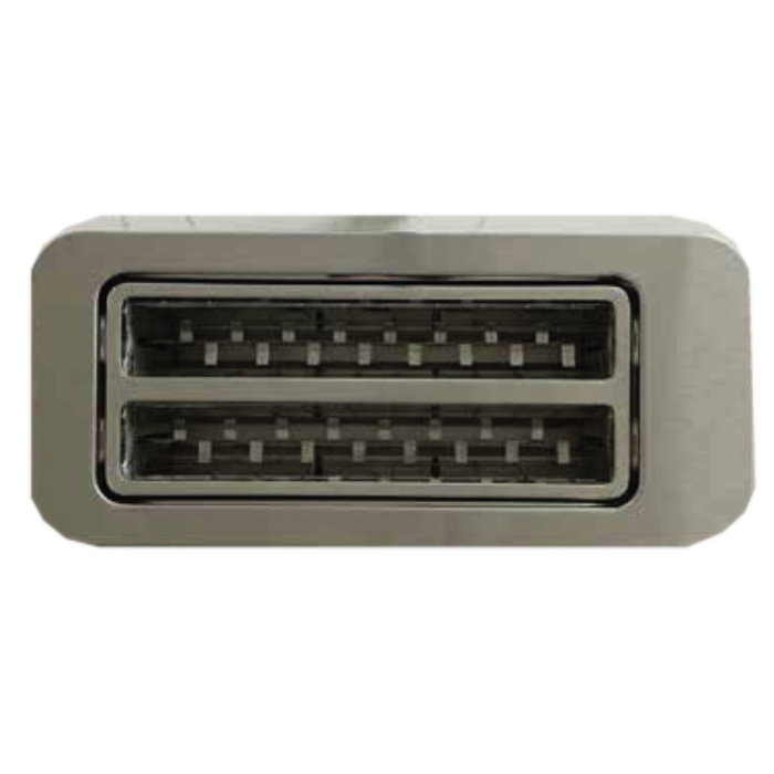 Orbegozo TO 7500 Tostadora de doble ranura, 1400W, Plata